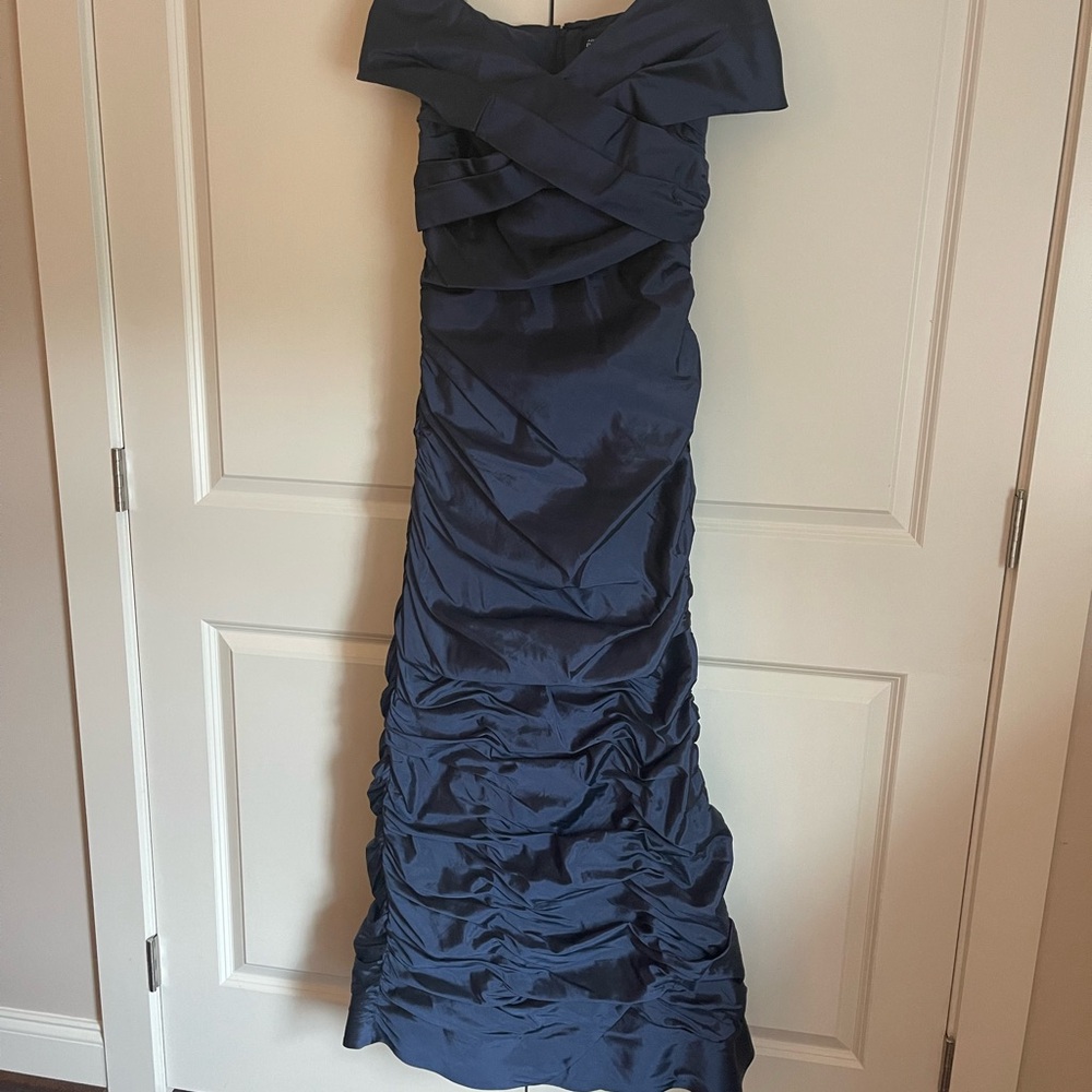Adrianna Papell Midnight Blue Formal Dress